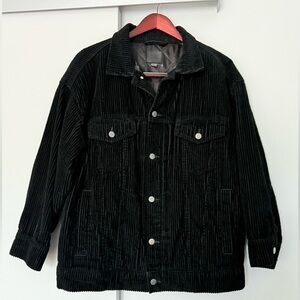 🔥BDG Women’s Oversized Black Corduroy Jacket Sz XS NWOT🔥